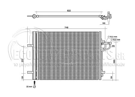ΨΥΓΕΙΟ A/C 1,6i 16V 2,0ST 2,0TDCi (58.5*44)