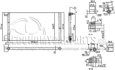 ΨΥΓΕΙΟ A/C (ΓΙΑ ΕΚΔΟΣΕΙΣ 1.1i 8V ΒΕΝΖΙΝΗ) (ΔΙΑΣΤΑΣΕΙΣ ΚΥΨΕΛΗΣ: 41.4x24x1.8cm)