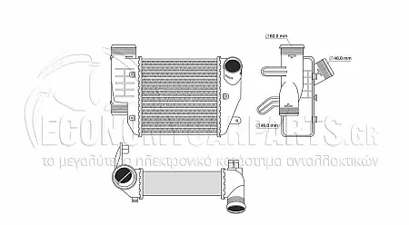 ΨΥΓΕΙΟ INTERCOOLER 2,7-3,0 TDI (205x200x64)