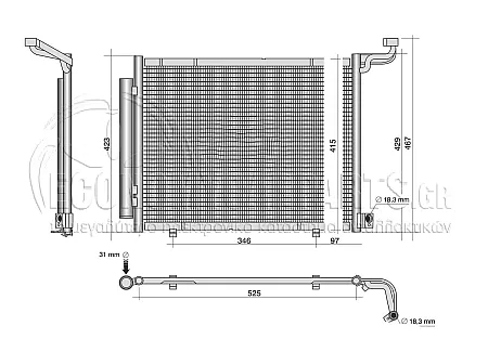ΨΥΓΕΙΟ ΝΕΡΟΥ 1.6i 16VTI (ΓΙΑ ΕΚΔΟΣΕΙΣ ΜΕ & ΧΩΡΙΣ A/C) (67x37x16)