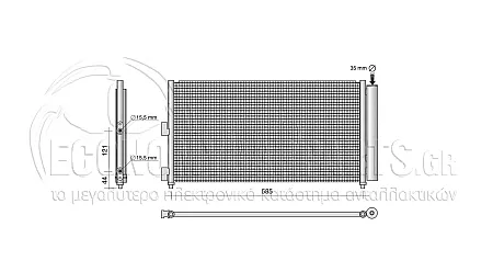 ΨΥΓΕΙΟ A/C (ΓΙΑ ΕΚΔΟΣΕΙΣ 1.3-1.9 JTD ΠΕΤΡΕΛΑΙΟ) (ΔΙΑΣΤΑΣΕΙΣ ΚΥΨΕΛΗΣ: 570x310mm)