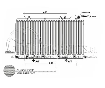 ΨΥΓΕΙΟ ΝΕΡΟΥ (ΓΙΑ ΕΚΔΟΣΕΙΣ 2.0 S TURBO ΒΕΝΖΙΝΗ) (ΔΙΑΣΤΑΣΕΙΣ ΚΥΨΕΛΗΣ: 340x710x16mm) (ΚΛΕΙΣΤΟΥ ΚΥΚΛΩΜΑΤΟΣ)