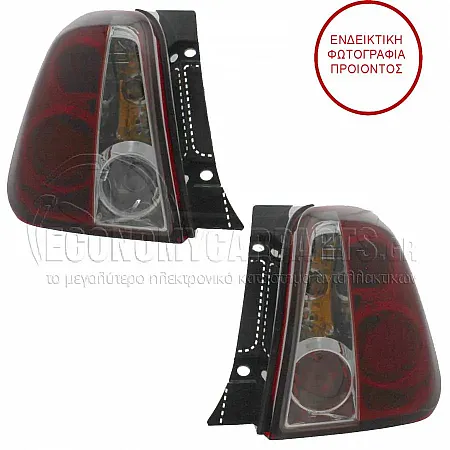 ΦΑΝΑΡΙΑ ΠΙΣΩ (ΣΕΤ) (ΤΥΠΟΥ LEXUS) (ΚΟΚΚΙΝΟ-ΛΕΥΚΟ)