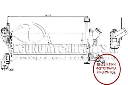 ΨΥΓΕΙΟ INTERCOOLER 1.5 DCI (657x93x85) (K9K718)